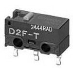 Через-отверстие плунжера 0.1A 30VDC 0.74N Pin глубокого переключателя SPDT D2F-01F-T OMRON SMD
